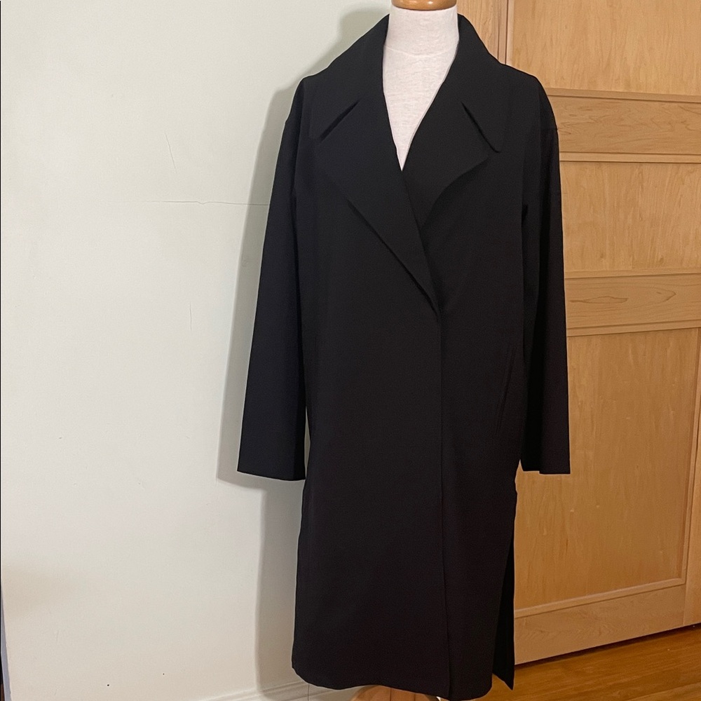 KENDALL & KYLIE Long Black Fall Coat by Pacsun, Size L